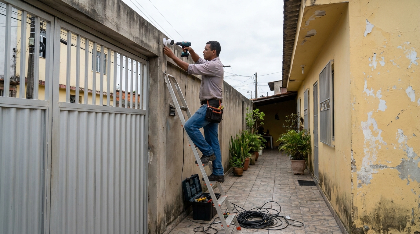 Instalacao de cameras de seguranca profissional em Uberaba‑MG