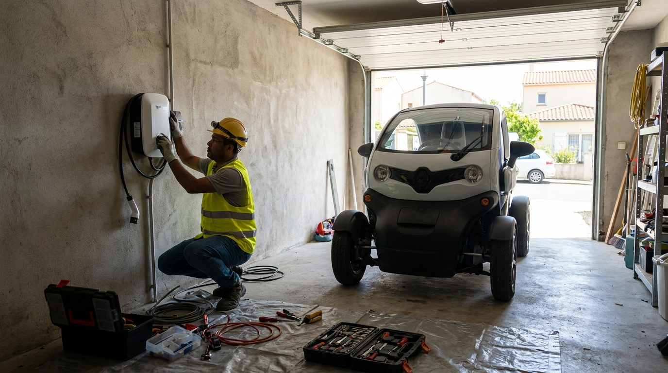 Instalacao de carregador de carro eletrico profissional em Uberaba‑MG