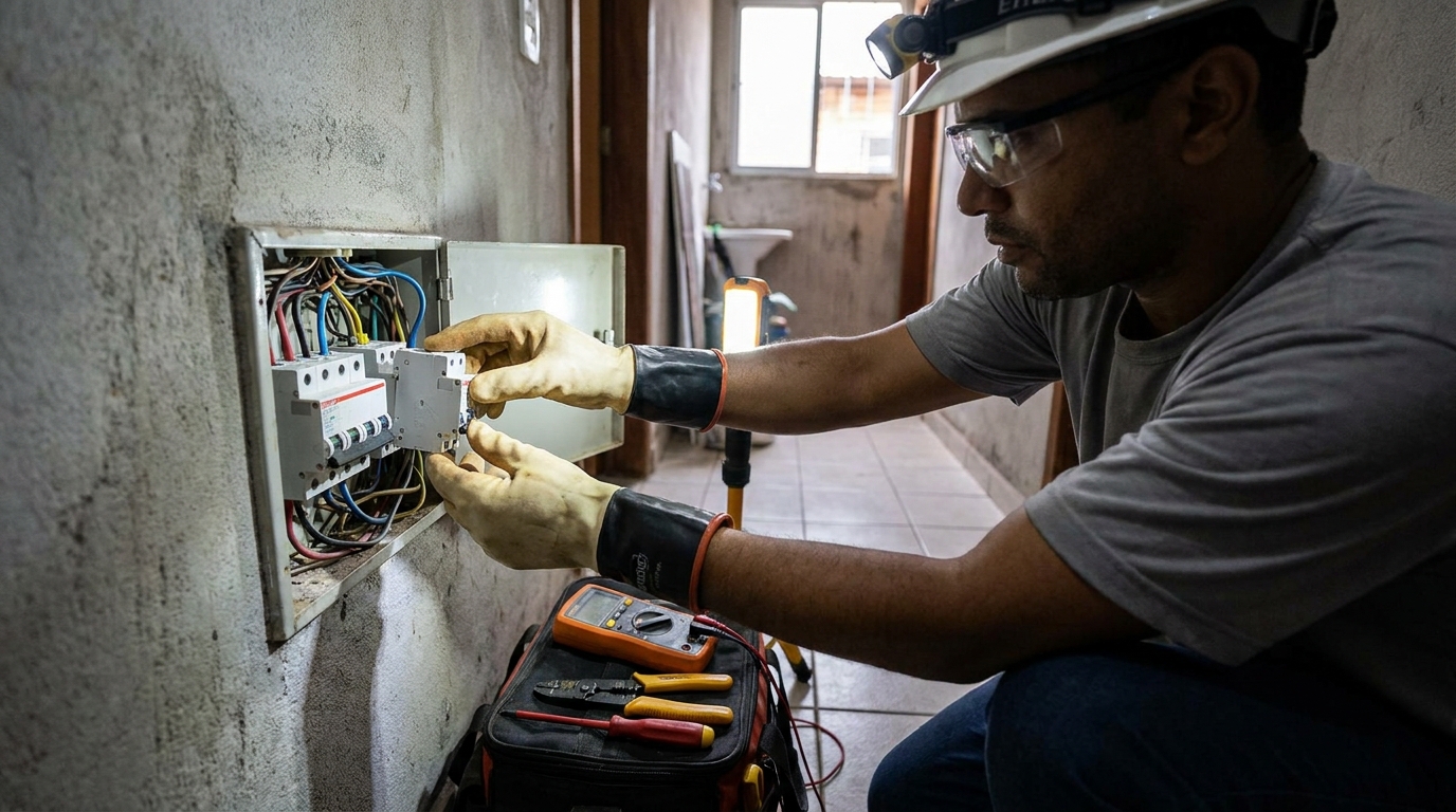 Instalacao de disjuntor profissional em Uberaba‑MG