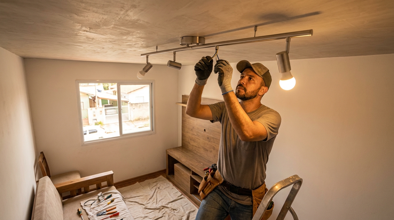 Instalacao de luminarias residencial em Uberaba‑MG