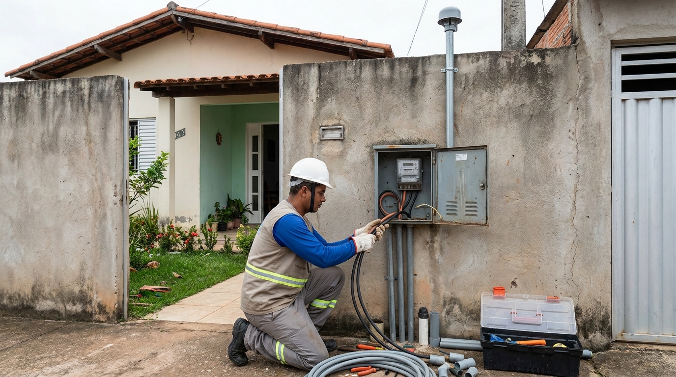 Instalacao de padrao de energia em Uberaba‑MG