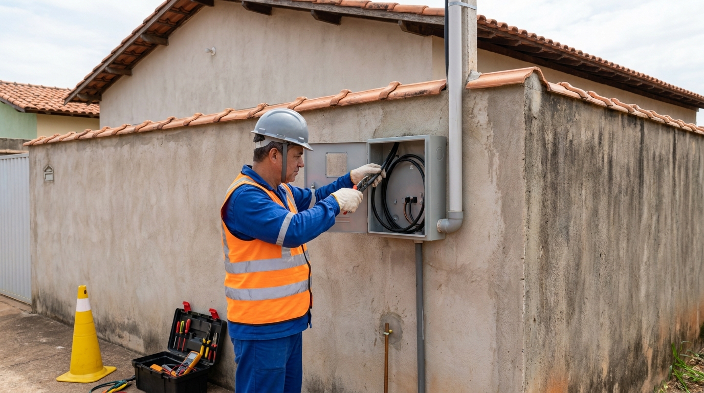 Instalacao de padrao de energia profissional em Uberaba‑MG