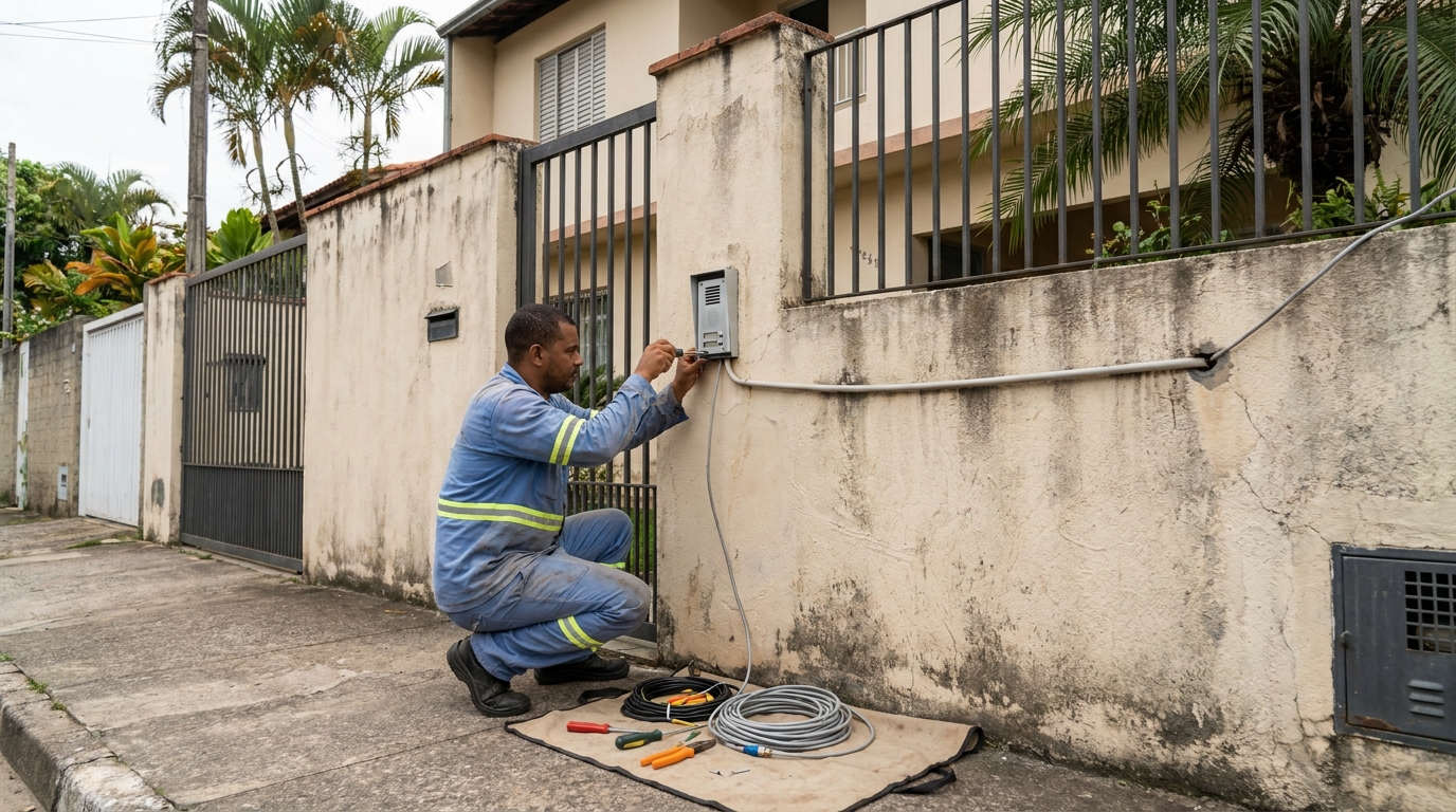 Instalacao de video porteiro em Uberaba‑MG